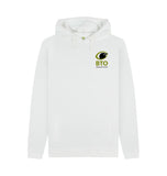 White BTO Pocket Print Men's Hoodie