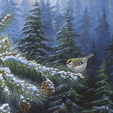 Christmas card - Goldcrest (pack of 5)