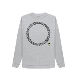 Light Heather Printed Sweater Front