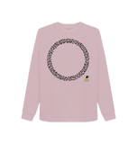 Mauve Printed Sweater Front