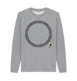 Light Heather Printed Sweater Front