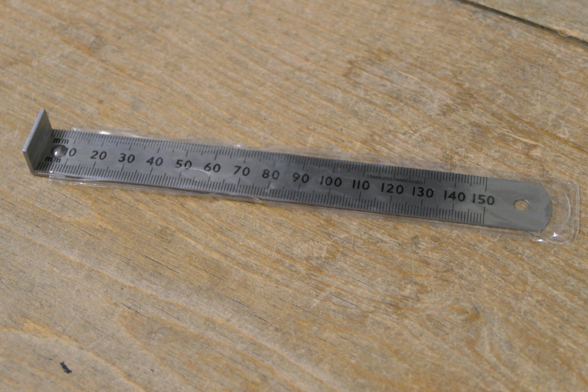 Small - 150mm - Metal Wing Ruler with End Stop – BTO Services Ltd.
