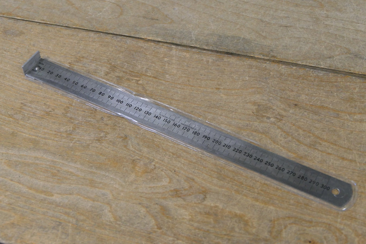 Large - 300mm - Metal Wing Ruler with End Stop – BTO Services Ltd.