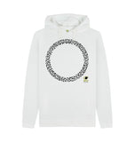 White Migrating Birds Men's Hoodie