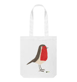 White Robin Tote Bag