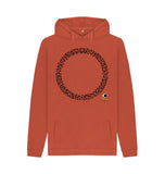 Rust Migrating Birds Men's Hoodie