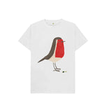 White Robin Kids T-shirt