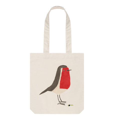 Natural Robin Tote Bag